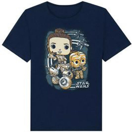 Rey and Droids (Rise of Skywalker) Tee, Size: L, Smuggler's Bounty Exclusive