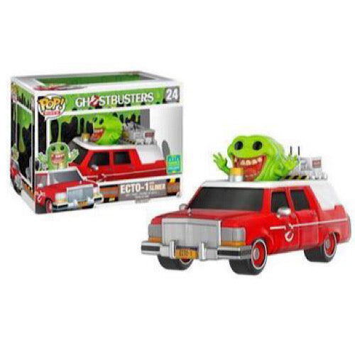 Ecto-1 (Red) with Slimer, Rides, 2016 Summer Convention Exclusive, #24, (Condition 8/10)