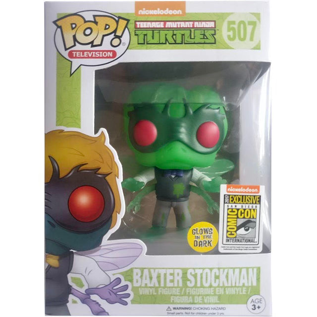 Baxter Stockman, Glow, 2017 Nickelodeon SDCC Exclusive, #507, (Condition 8/10) by