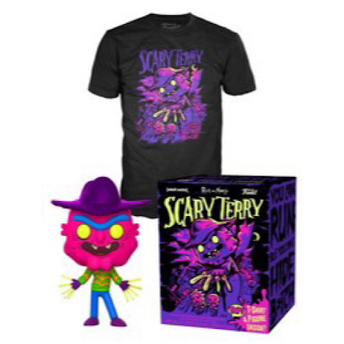 Pop and Tee: Rick & Morty - Scary Terry, (in sealed box), Blacklight, Size XL