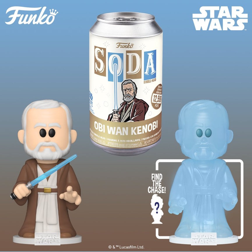 Funko Vinyl SODA: Star Wars - Obi Wan Kenobi w/ Chance at Translucent Spirit Chase