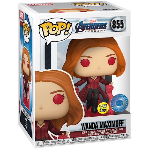 Wanda Maximoff, Glow, Marvel, Pop In A Box Exclusive, #855, (Condition 7/10)