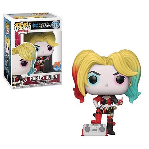 Harley Quinn /W Boom Box, PX Exclusive, #279, (Condition 8/10) - Smeye World