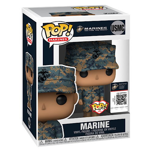 Pops! with Purpose - Marines, Male 2, Camo Uniform, (Condition 7/10)