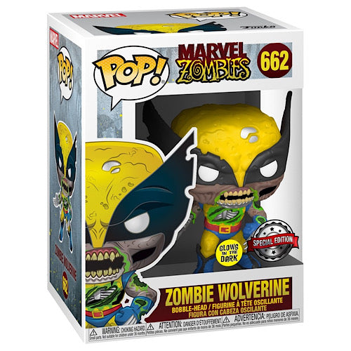 Zombie Wolverine, Glow, Special Edition Sticker, #662, (Condition 8/10)