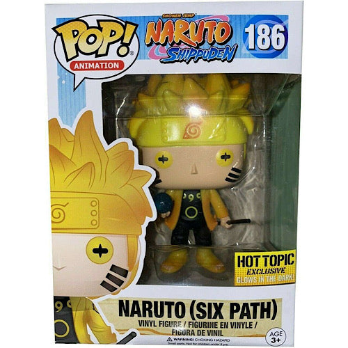 Naruto (Six Path), Hot Topic Exclusive Glows in the Dark Sticker, #186, (Condition 7/10)