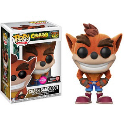 Crash Bandicoot, Flocked Gamestop Exclusive, #273, (Condition 7/10)