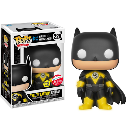 Yellow Lantern Batman, Glow, Fugitive Toys Exclusive, #220, (Condition 8/10)