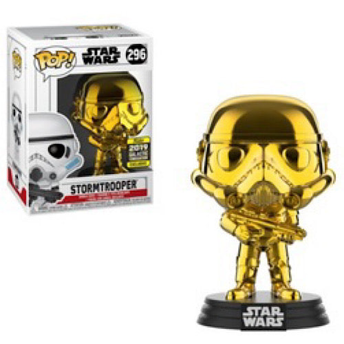 Stormtrooper (Gold Chrome), 2019 Galactic Convention Exclusive, #296, (Condition 7/10)