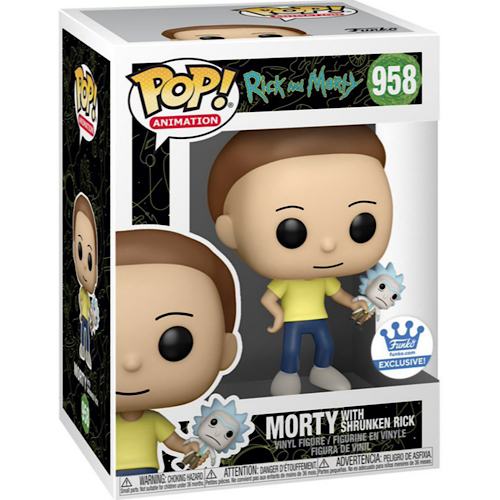 Morty With Shrunken Rick, Funko Exclusive, #958, (Condition 8/10)