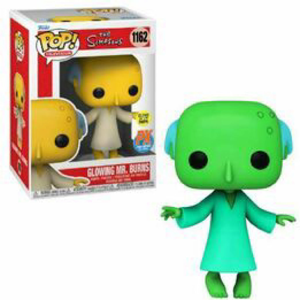 Glowing Mr. Burns, Glow, Previews Exclusive, #1162, (Condition 7/10)