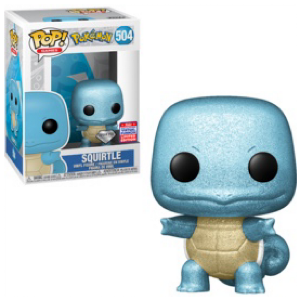 Squirtle, Diamond Collection, 2021 Summer Virtual Funkon Exclusive, #504, (Condition 5.5/10)