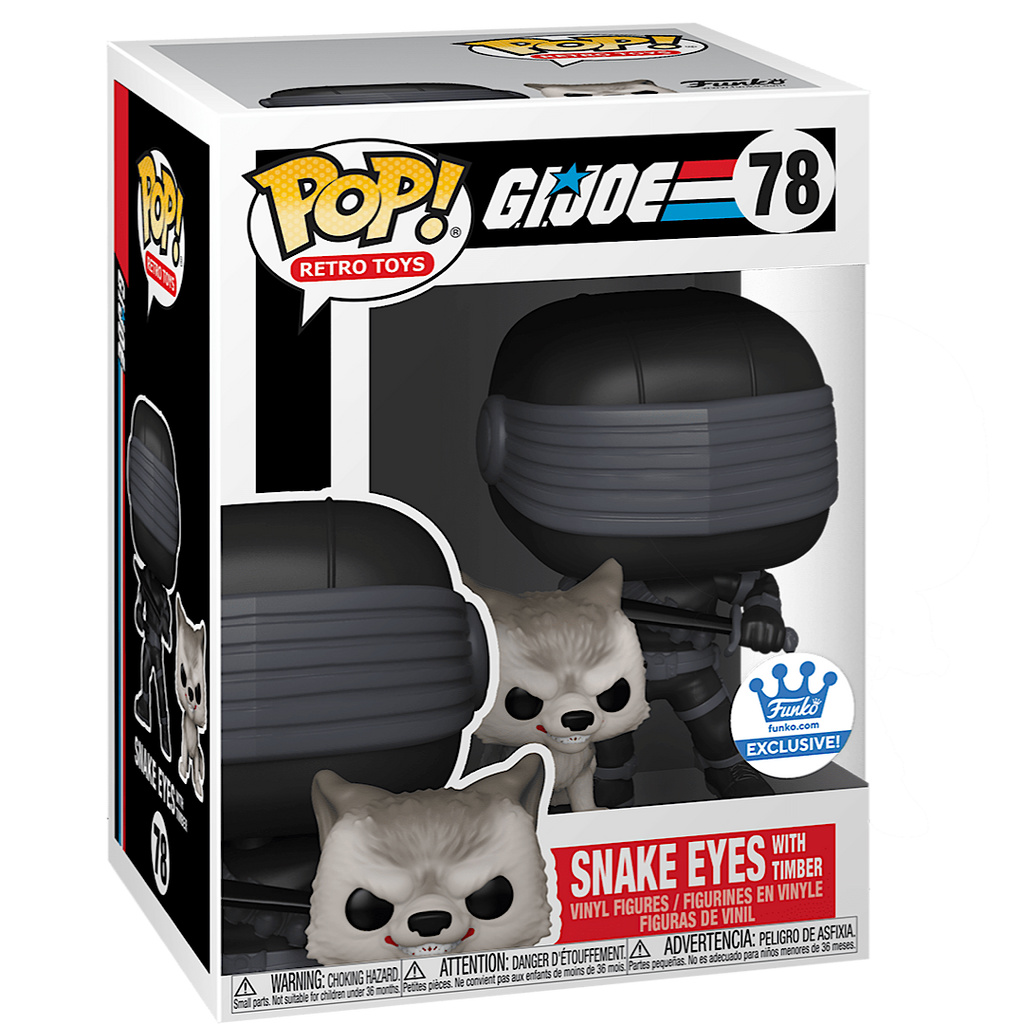 Snake Eyes with Timber, Funko Shop Exclusive, #78, (Condition 8/10)