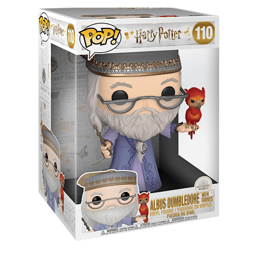 Albus Dumbledore With Fawkes, 10-Inch, #110, (Condition 8/10)