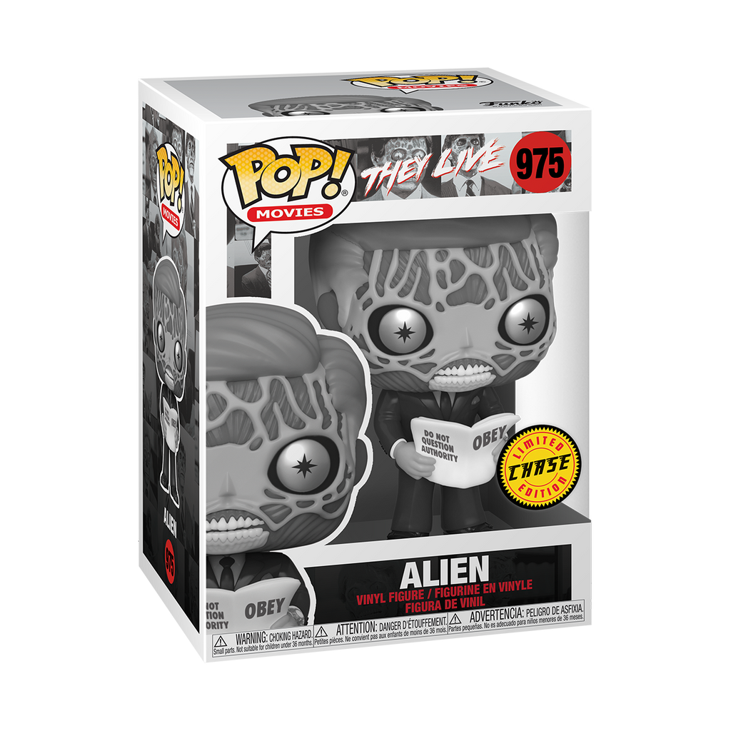 POP! Movies: They Live Set, Alien Common, Chase, & John Nada, #975, #974