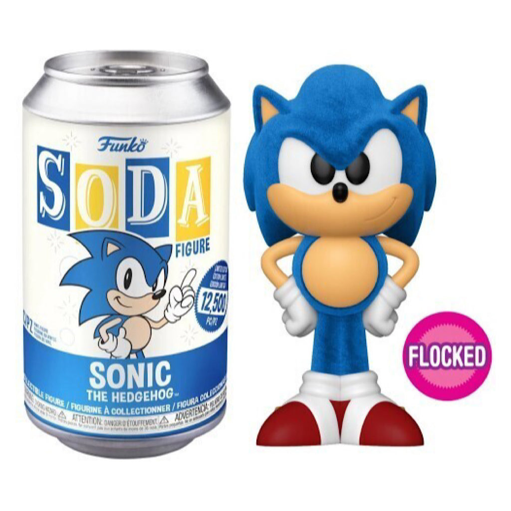 Vinyl SODA: Sonic The Hedgehog (Flocked), Chase, Unsealed