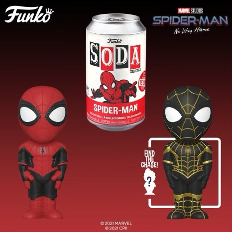 Vinyl SODA: Spider-Man: No Way Home- Spider-Man w/chance at Chase, Sealed Can