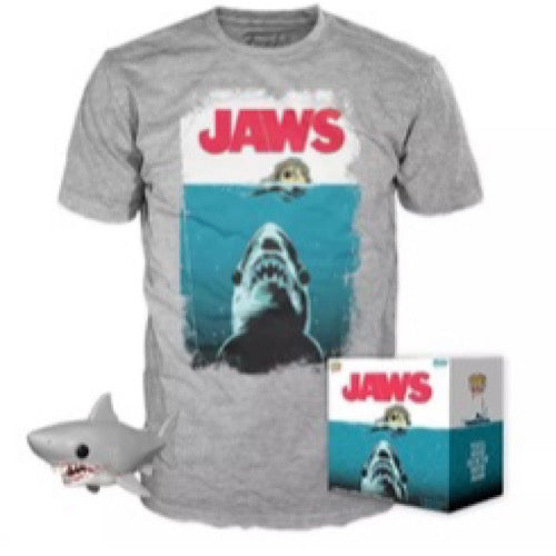 Great White Shark (Bloody) Pop! and Jaws Tee, Size L, Target Exclusive