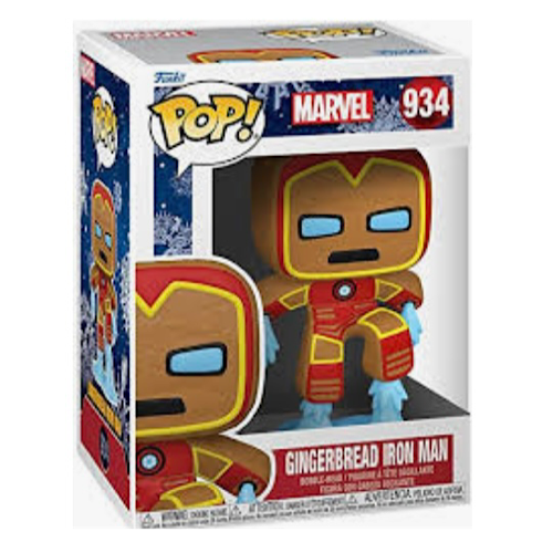 POP! Marvel: Holiday - Gingerbread Iron Man, #934, (Condition 7/10)