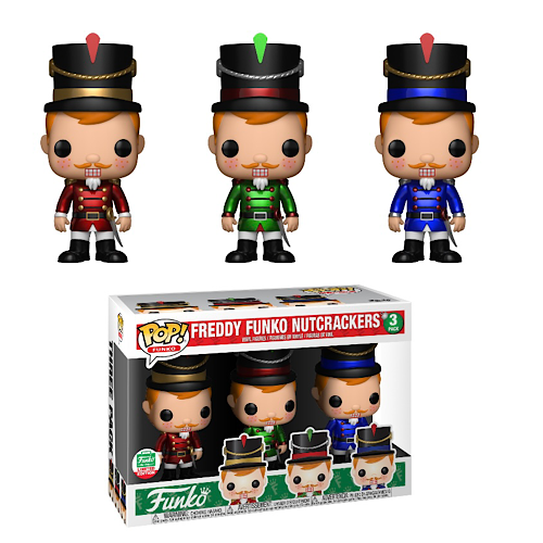 Freddy Funko Nutcrackers, Funko Shop Exclusive, 3-Pack, (Condition 8/10)