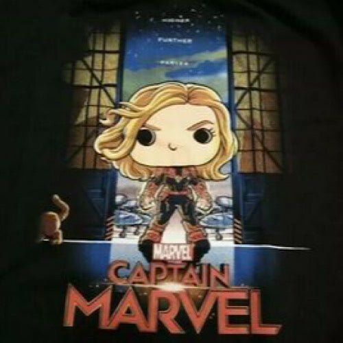 Captain Marvel (Higher Further Faster) Tee, Size: XL
