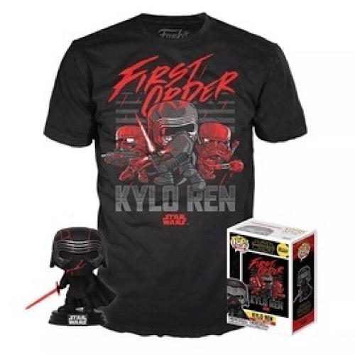 Pop and Tee: Star Wars - First Order Kylo Ren Supreme Leader, (in sealed box), Glow, Size 2XL, Target Exclusive