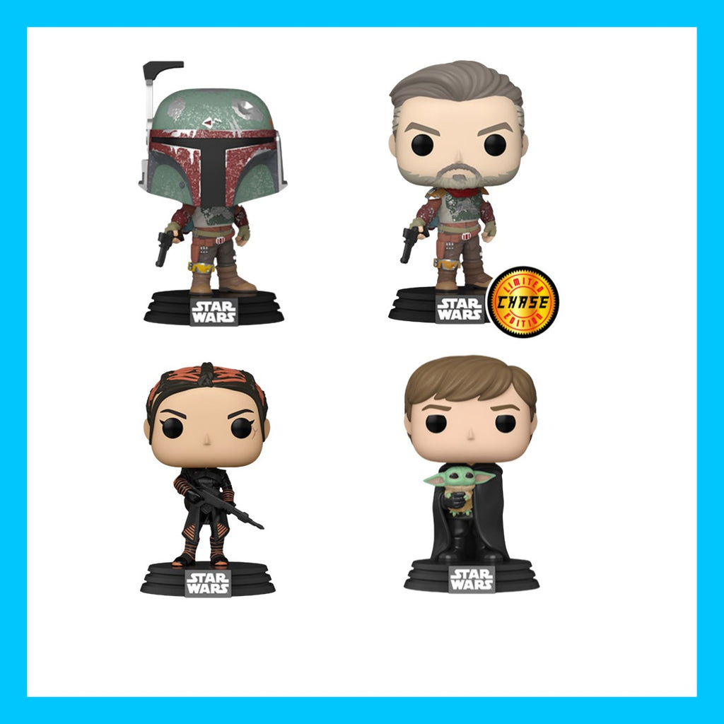 Pop! Star Wars: The Mandalorian w/Chase Set and Singles