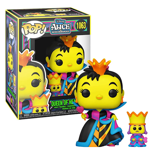 Queen Of Hearts With King, Blacklight, Funko Shop Exclusive, #1062, (Condition 7/10)