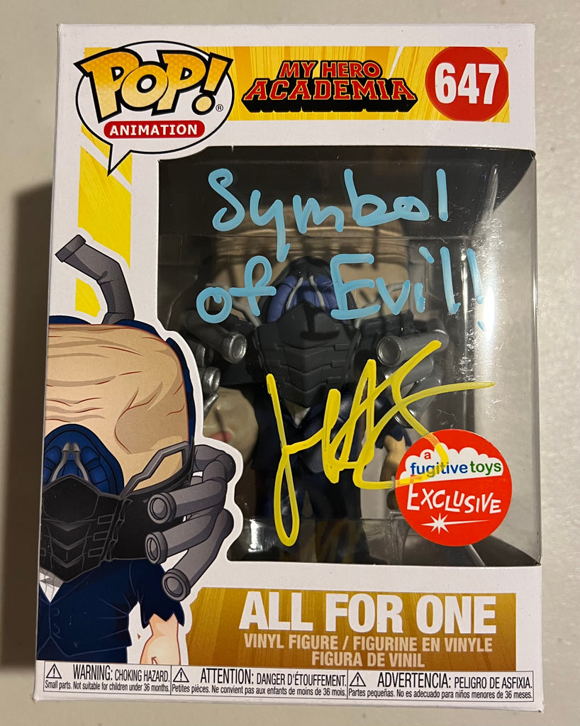 All For One, Fugitive Toys Exclusive, Signed COA Beckett Certified, #647, (Condition 8/10)
