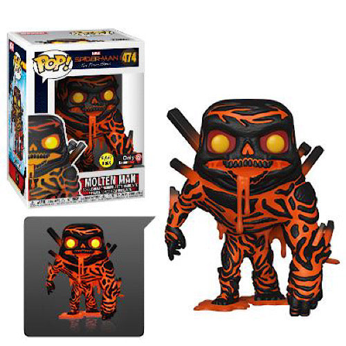 Molten Man, Glow, GameStop Exclusive, #474, (Condition 8/10)