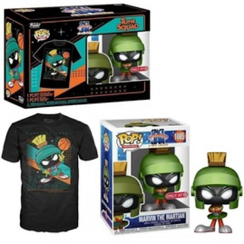 Marvin the Martian (Metallic) and Large Tee, See NOTE below for condition.