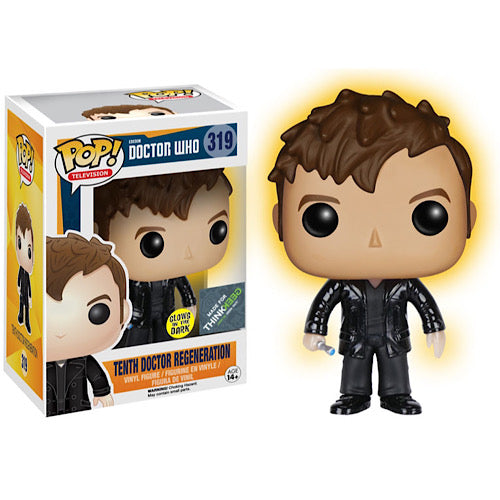 Tenth Doctor Regeneration, Glows in the Dark Think Geek Exclusive, #319, (Condition 7.5/10)