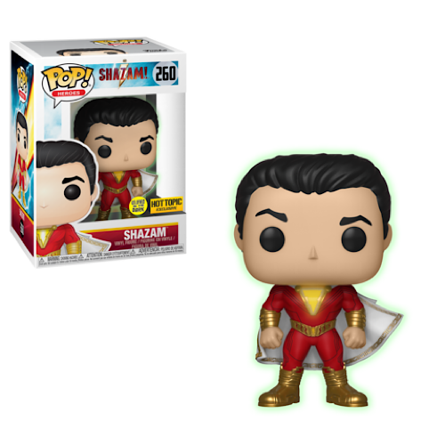 Shazam, Glow, Hot Topic Exclusive, #260, (Condition 8/10)
