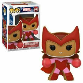 POP! Marvel: Holiday - Gingerbread Scarlet Witch, #940, (Condition 7/10)