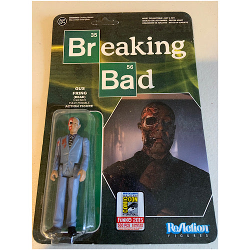 Gus Fring (Dead), Funko ReAction Figure 3-3/4", Breaking Bad, 2015 SDCC 500 PCS LE, (Unopened)