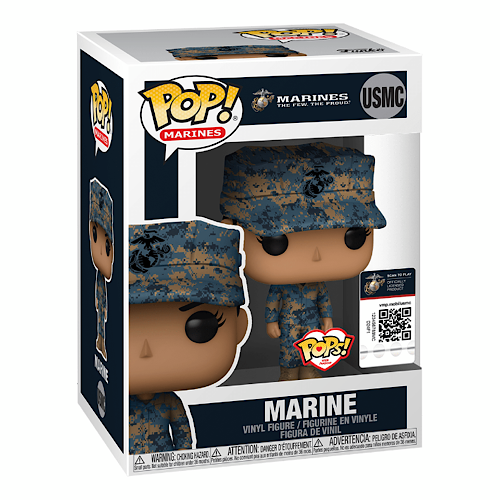 Pops! with Purpose - Marines, Female 1, Camo Uniform, (Condition 7/10)