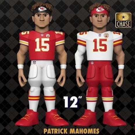 Vinyl Gold 12" NFL: Chiefs- Patrick Mahomes II w/Chance at Chase