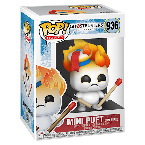 Pop! Movies -  Ghostbusters Afterlife - Mini Puft on Fire, #936, (Condition 7.5/10)