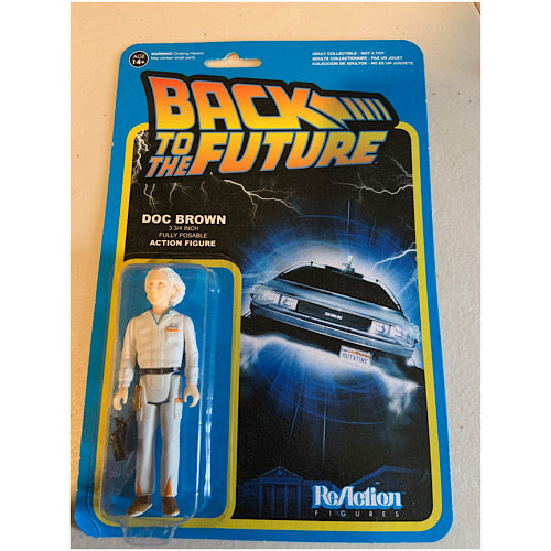 Doc Brown, Funko ReAction Figure 3-3/4", Back to the Future, (Unopened)