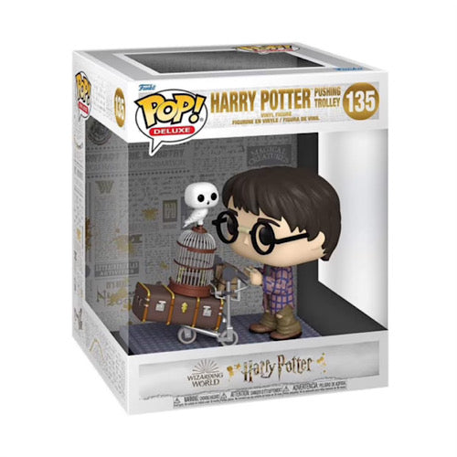 POP! Deluxe: Harry Potter Anniversary- Harry Pushing Trolley