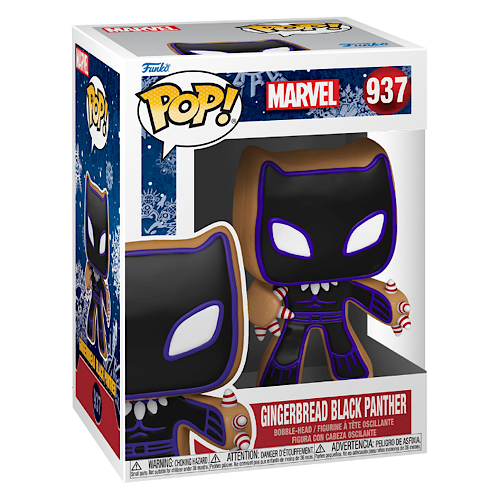 POP! Marvel: Holiday - Gingerbread Black Panther, #937, (Condition 7/10)