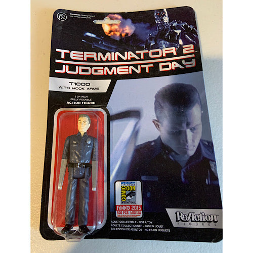 T1000 with Hook Arms, Funko ReAction Figure 3-3/4", Terminator 2: Judgment Day, 2015 SDCC 500 PCS LE, (Unopened)