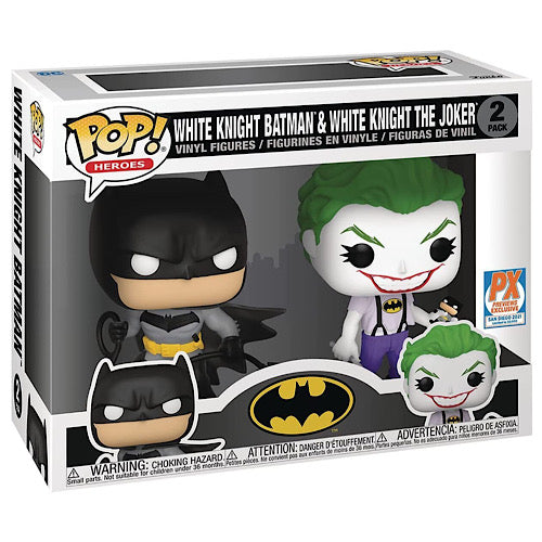 White Knight Batman & White Knight The Joker, PX Previews, SDCC 2021, LE30,000, 2 Pack (Condition 7/10)