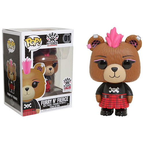 Furry N' Fierce, Hot Topic Build a Bear Exclusive, #01, (Condition 8/10)