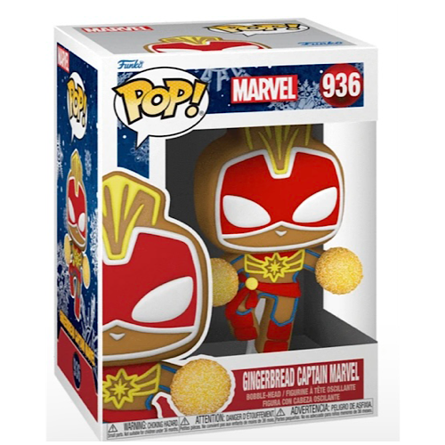 POP! Marvel: Holiday -Gingerbread Captain Marvel, #936