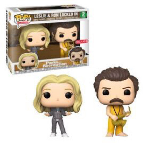 Leslie & Ron Locked In, 2-Pack, Target Exclusive, (Condition 8/10)