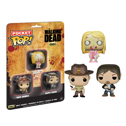 Pocket Pop! The Walking Dead, 3 Pack, (Condition 8/10)