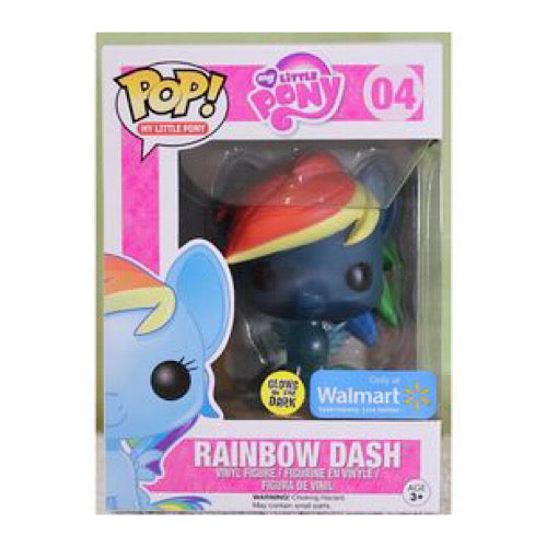 Rainbow Dash, Glow, Walmart Exclusive, #04 (Condition 8/10)